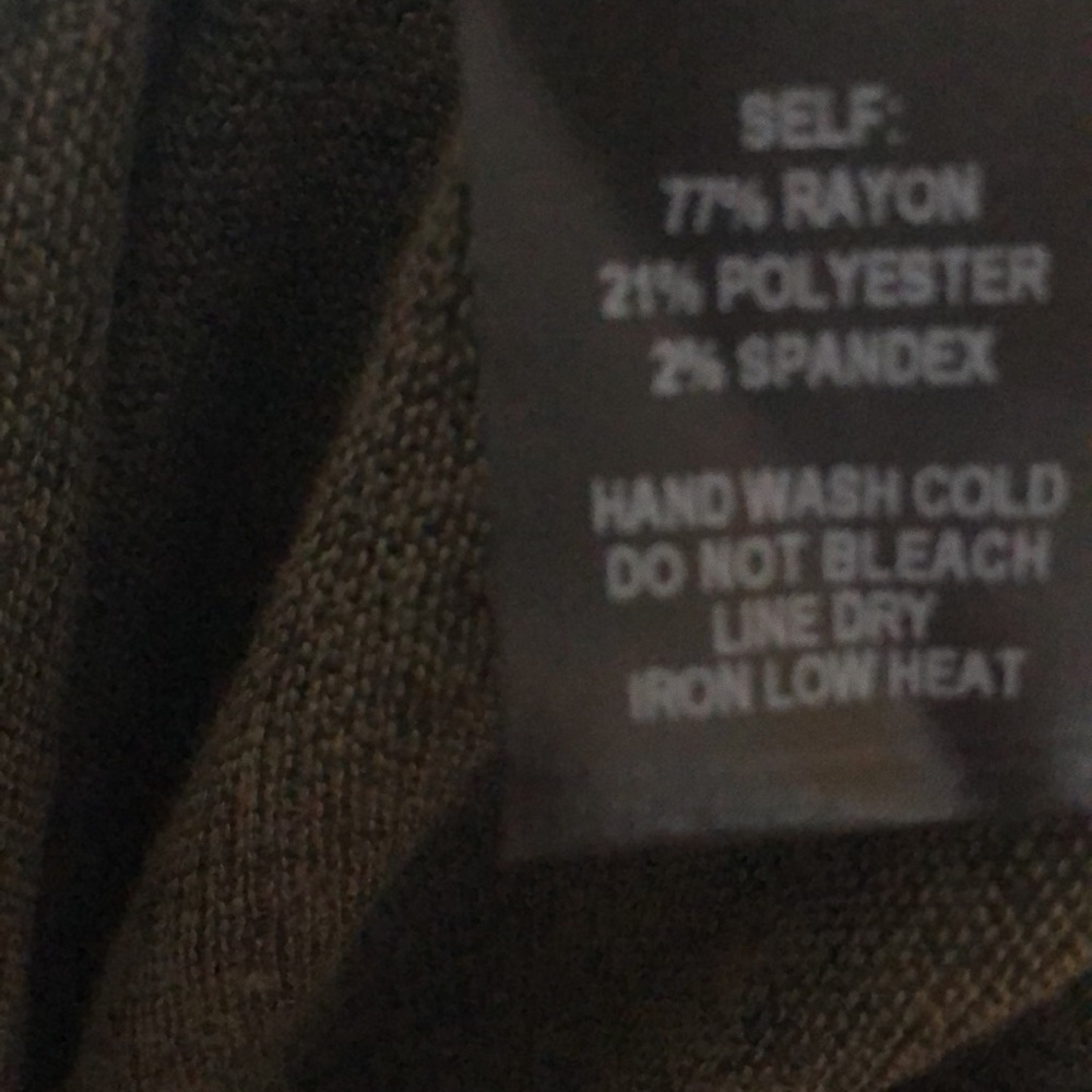 Sold LULUS Olive Green Bodycon Sweater Dress M NWT - Picture 8 of 8